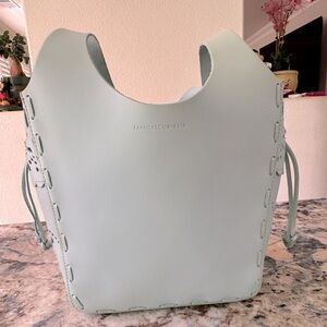 Francesco Biasia Split Leather Small Tote Bag